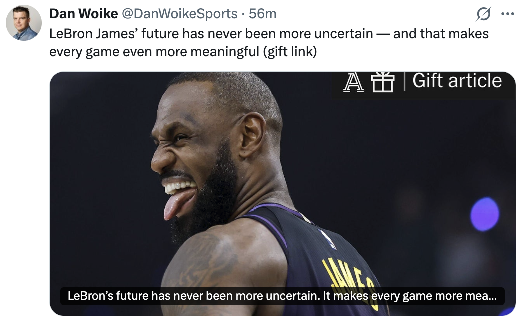 开云-突发！湖人记者发文：詹姆斯的未来，变得不确定了